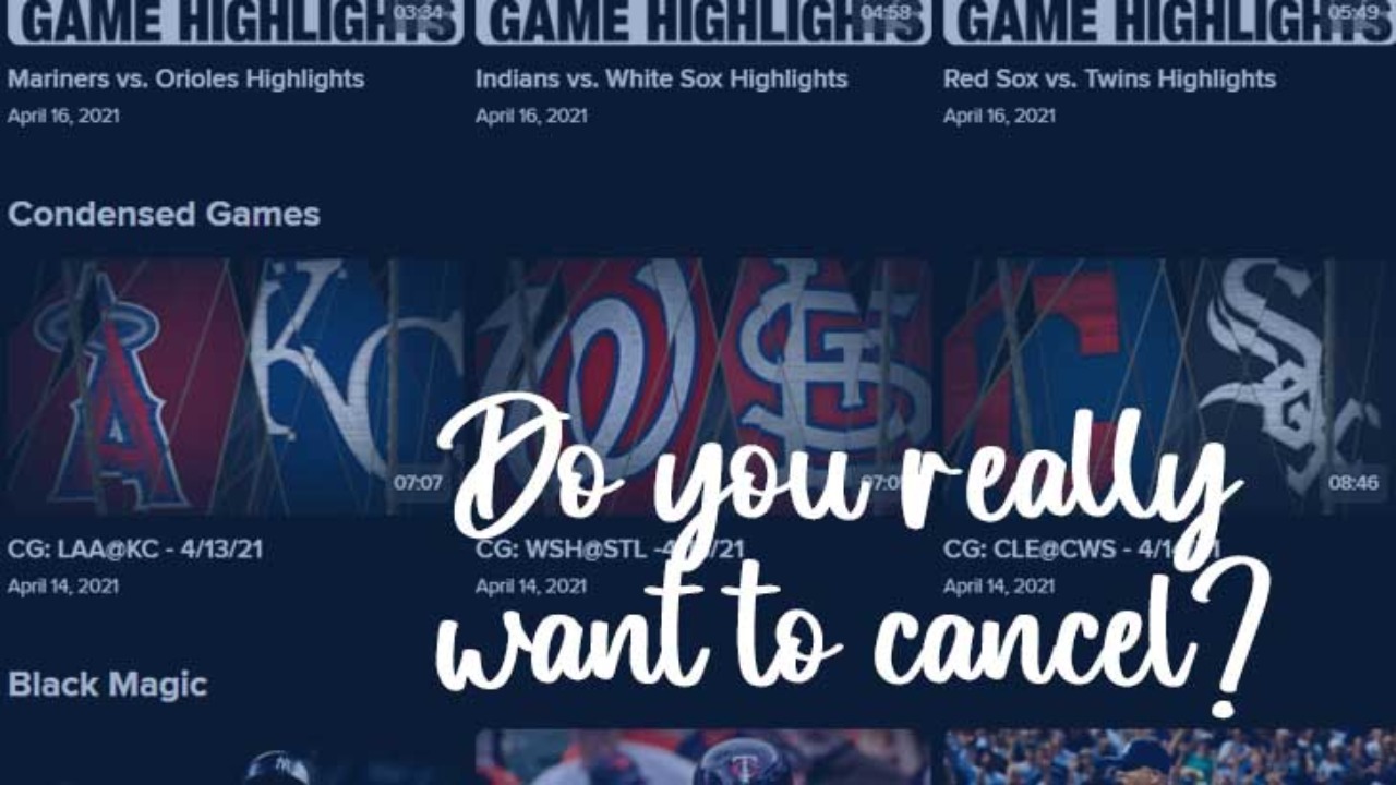 MLB.TV】メジャーリーグTV トライアル中のキャンセル方法